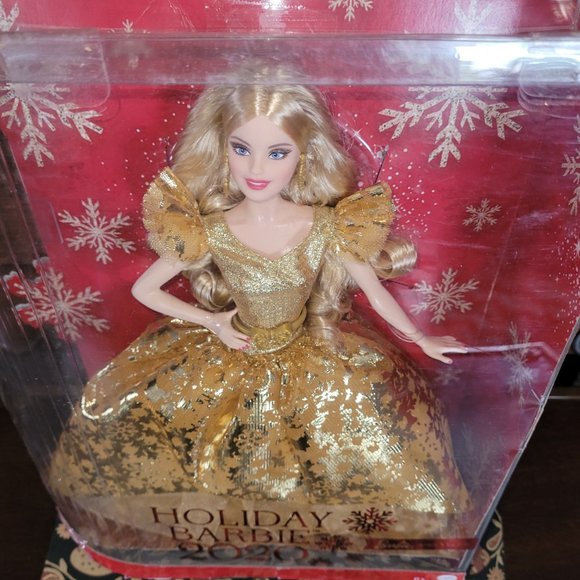 Barbie 2020 Holiday Blonde Barbie, Open Box - Picture 14 of 17
